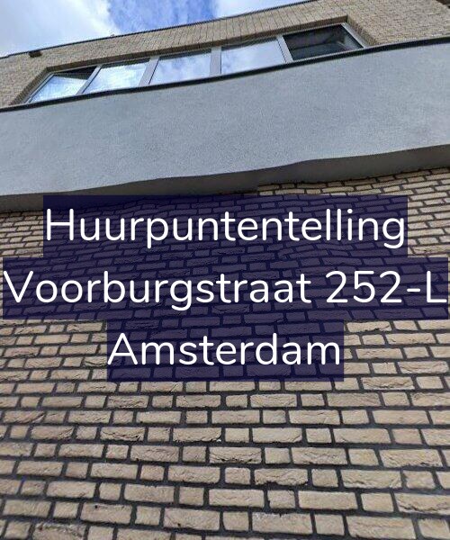 Foto gevel Huurpuntentelling voor Voorburgstraat 252-L, Amsterdam