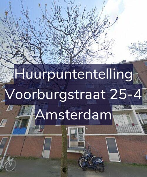Foto gevel Huurpuntentelling voor Voorburgstraat 25-4, Amsterdam