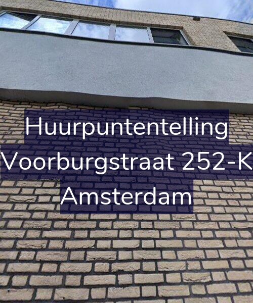 Foto gevel Huurpuntentelling voor Voorburgstraat 252-K, Amsterdam