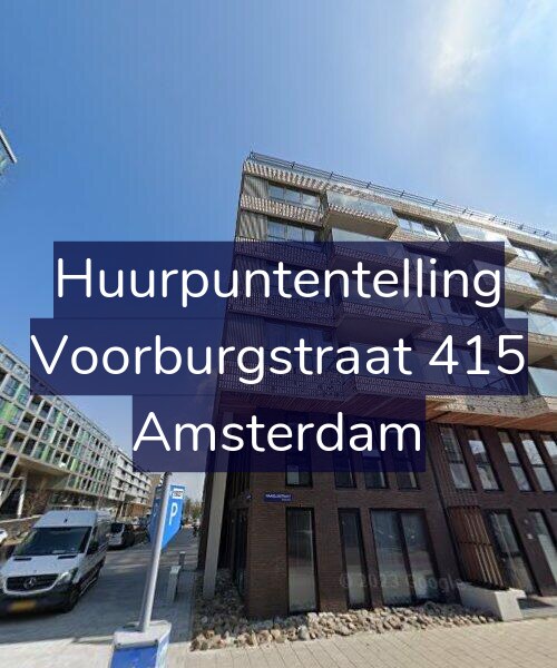 Foto gevel Huurpuntentelling voor Voorburgstraat 415, Amsterdam