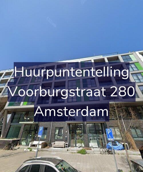 Foto gevel Huurpuntentelling voor Voorburgstraat 280, Amsterdam