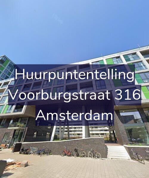 Foto gevel Huurpuntentelling voor Voorburgstraat 316, Amsterdam