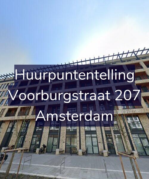 Foto gevel Huurpuntentelling voor Voorburgstraat 207, Amsterdam