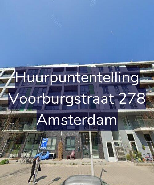 Foto gevel Huurpuntentelling voor Voorburgstraat 278, Amsterdam
