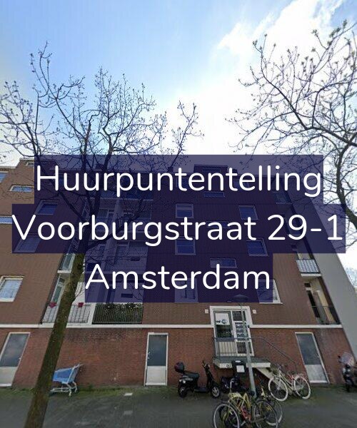 Foto gevel Huurpuntentelling voor Voorburgstraat 29-1, Amsterdam