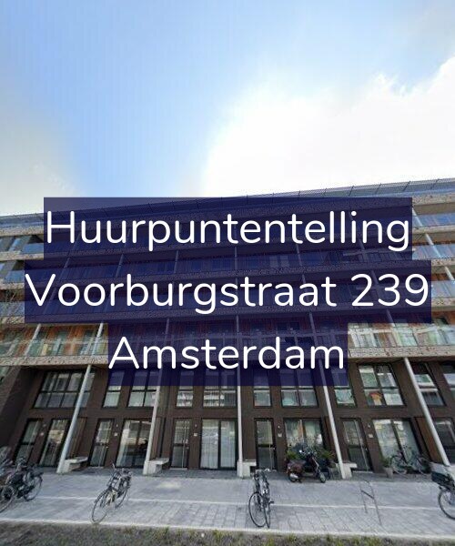 Foto gevel Huurpuntentelling voor Voorburgstraat 239, Amsterdam
