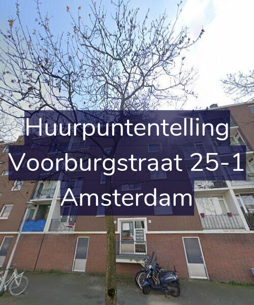 Foto gevel Huurpuntentelling voor Voorburgstraat 25-1, Amsterdam