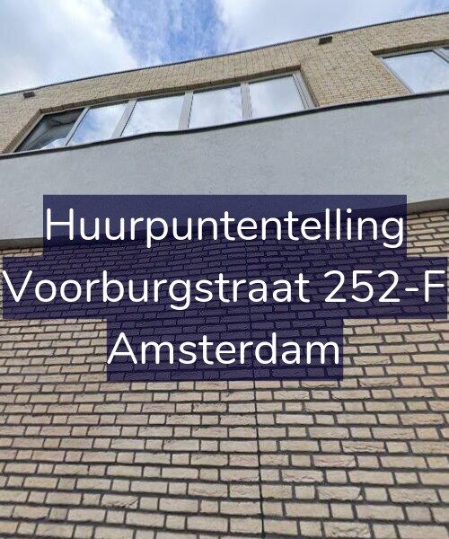 Foto gevel Huurpuntentelling voor Voorburgstraat 252-F, Amsterdam