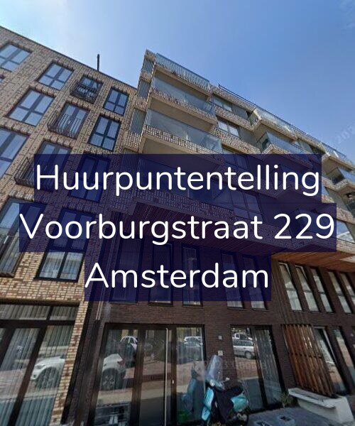 Foto gevel Huurpuntentelling voor Voorburgstraat 229, Amsterdam