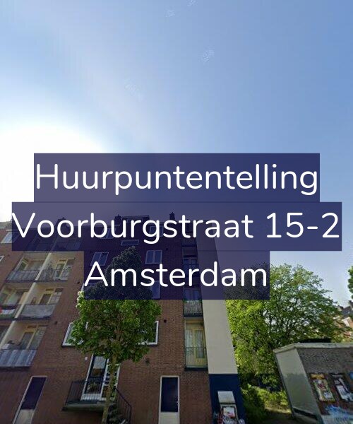 Foto gevel Huurpuntentelling voor Voorburgstraat 15-2, Amsterdam