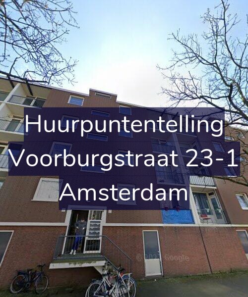 Foto gevel Huurpuntentelling voor Voorburgstraat 23-1, Amsterdam