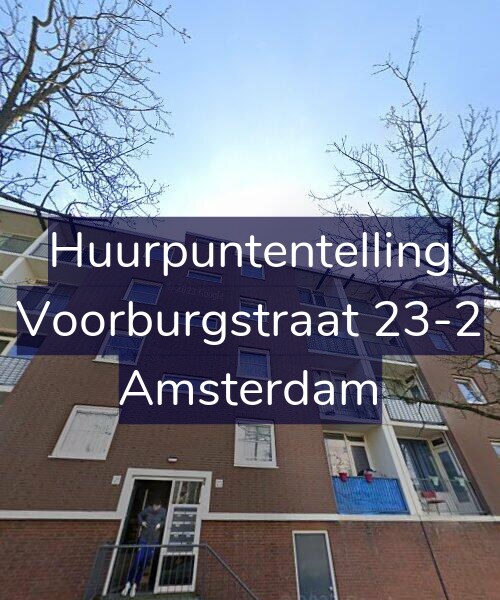 Foto gevel Huurpuntentelling voor Voorburgstraat 23-2, Amsterdam