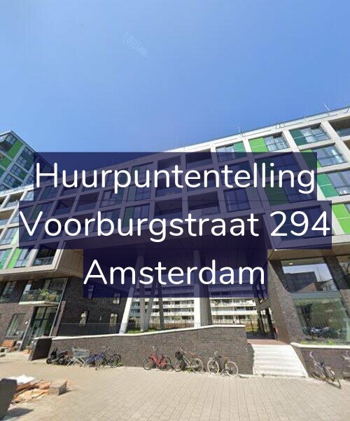 Foto gevel Huurpuntentelling voor Voorburgstraat 294, Amsterdam