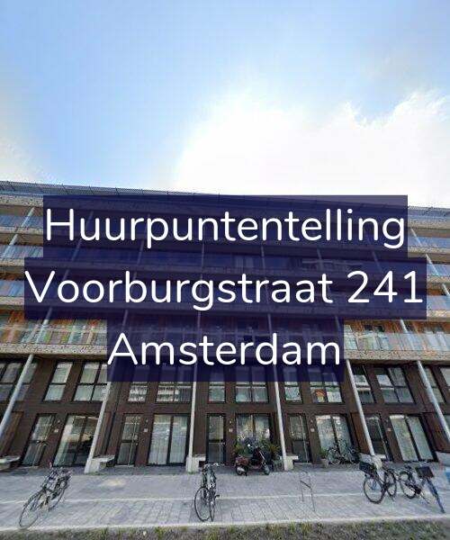 Foto gevel Huurpuntentelling voor Voorburgstraat 241, Amsterdam
