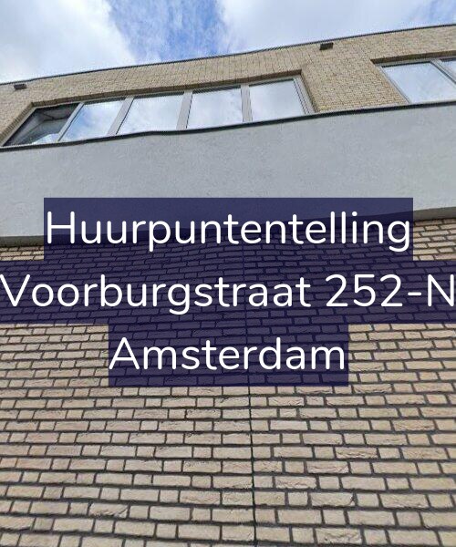 Foto gevel Huurpuntentelling voor Voorburgstraat 252-N, Amsterdam