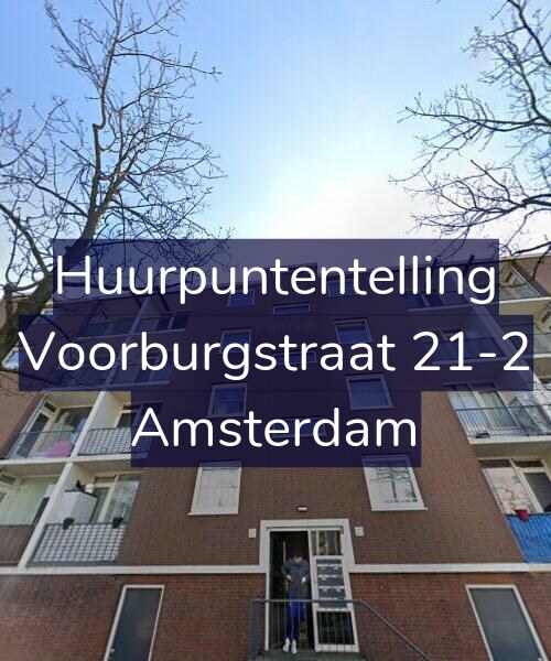 Foto gevel Huurpuntentelling voor Voorburgstraat 21-2, Amsterdam