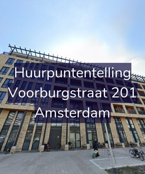 Foto gevel Huurpuntentelling voor Voorburgstraat 201, Amsterdam