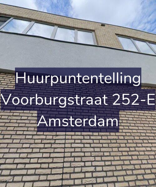 Foto gevel Huurpuntentelling voor Voorburgstraat 252-E, Amsterdam