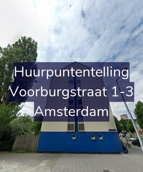 Foto gevel Huurpuntentelling voor Voorburgstraat 1-3, Amsterdam