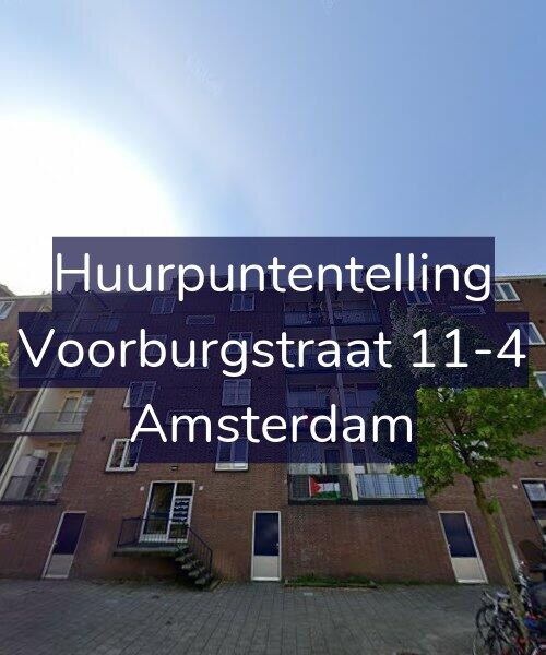 Foto gevel Huurpuntentelling voor Voorburgstraat 11-4, Amsterdam