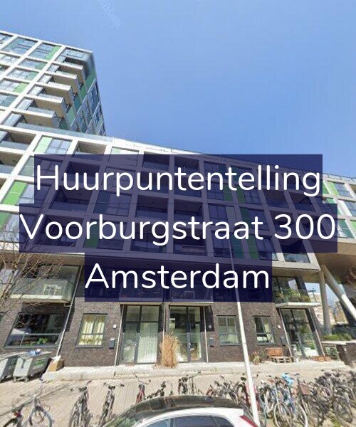 Foto gevel Huurpuntentelling voor Voorburgstraat 300, Amsterdam