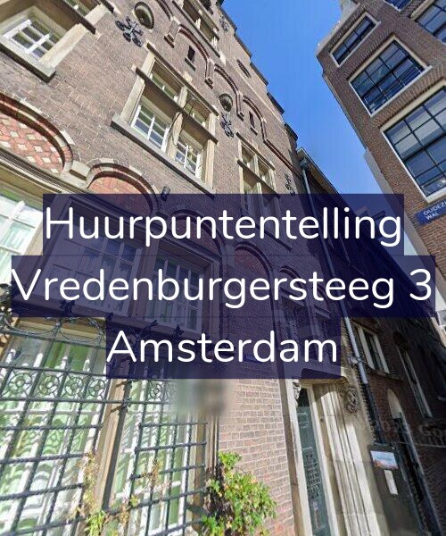 Foto gevel Huurpuntentelling voor Vredenburgersteeg 3, Amsterdam