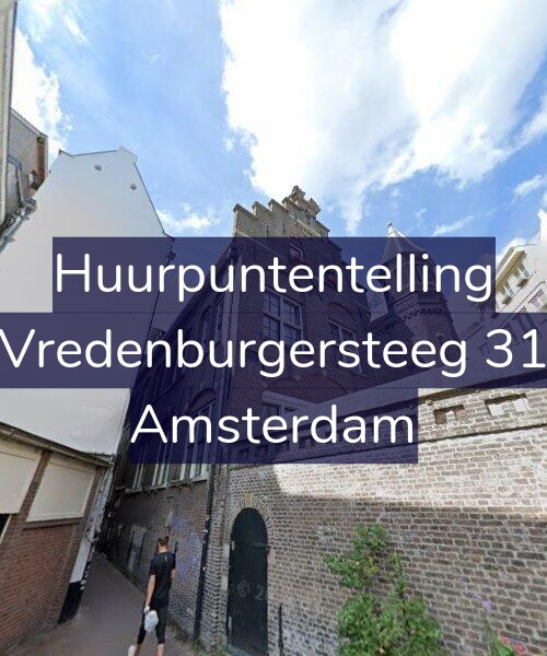 Foto gevel Huurpuntentelling voor Vredenburgersteeg 31, Amsterdam
