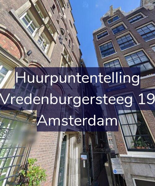 Foto gevel Huurpuntentelling voor Vredenburgersteeg 19, Amsterdam