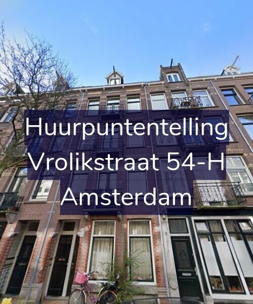 Foto gevel Huurpuntentelling voor Vrolikstraat 54-H, Amsterdam