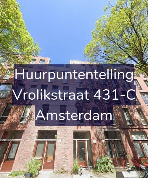 Foto gevel Huurpuntentelling voor Vrolikstraat 431-C, Amsterdam