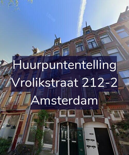 Foto gevel Huurpuntentelling voor Vrolikstraat 212-2, Amsterdam
