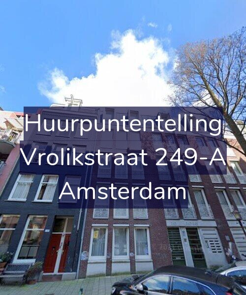 Foto gevel Huurpuntentelling voor Vrolikstraat 249-A, Amsterdam