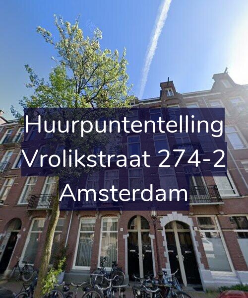 Foto gevel Huurpuntentelling voor Vrolikstraat 274-2, Amsterdam