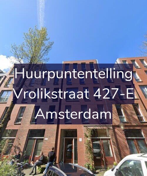Foto gevel Huurpuntentelling voor Vrolikstraat 427-E, Amsterdam