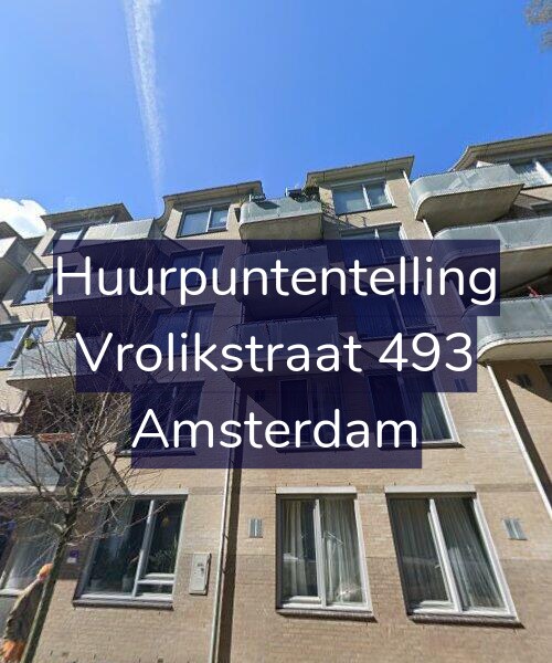 Foto gevel Huurpuntentelling voor Vrolikstraat 493, Amsterdam