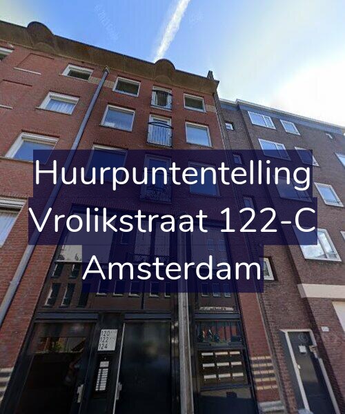 Foto gevel Huurpuntentelling voor Vrolikstraat 122-C, Amsterdam