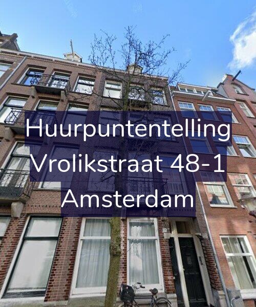 Foto gevel Huurpuntentelling voor Vrolikstraat 48-1, Amsterdam