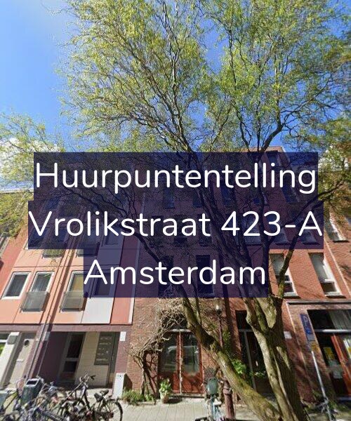 Foto gevel Huurpuntentelling voor Vrolikstraat 423-A, Amsterdam