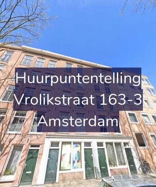 Foto gevel Huurpuntentelling voor Vrolikstraat 163-3, Amsterdam