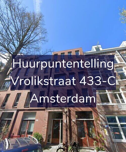 Foto gevel Huurpuntentelling voor Vrolikstraat 433-C, Amsterdam