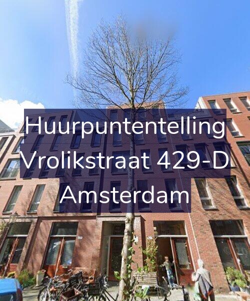 Foto gevel Huurpuntentelling voor Vrolikstraat 429-D, Amsterdam