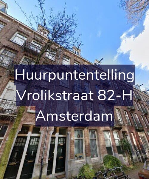 Foto gevel Huurpuntentelling voor Vrolikstraat 82-H, Amsterdam
