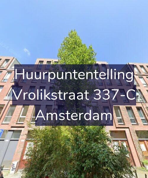 Foto gevel Huurpuntentelling voor Vrolikstraat 337-C, Amsterdam