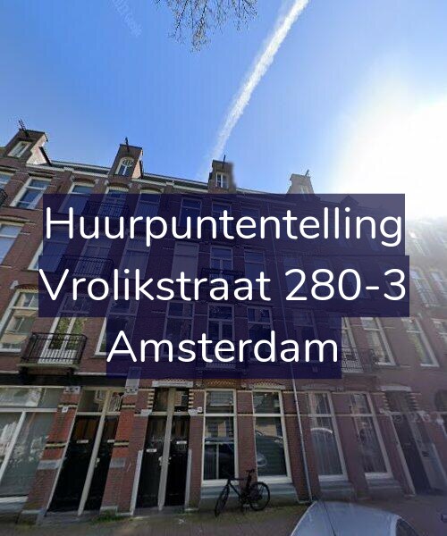 Foto gevel Huurpuntentelling voor Vrolikstraat 280-3, Amsterdam