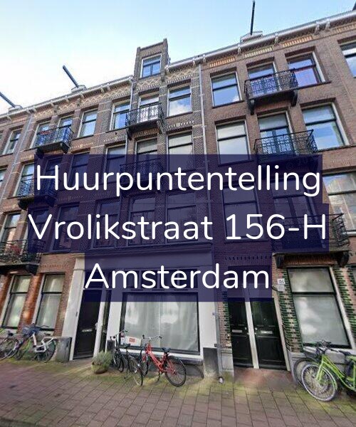 Foto gevel Huurpuntentelling voor Vrolikstraat 156-H, Amsterdam