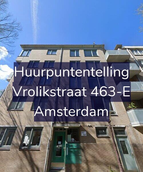 Foto gevel Huurpuntentelling voor Vrolikstraat 463-E, Amsterdam