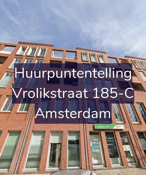Foto gevel Huurpuntentelling voor Vrolikstraat 185-C, Amsterdam
