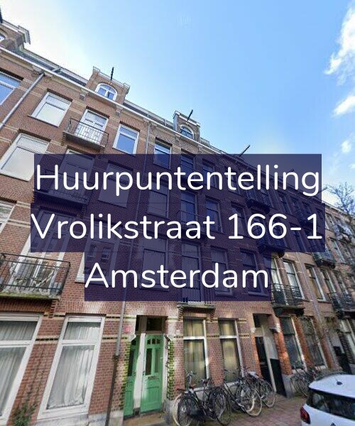 Foto gevel Huurpuntentelling voor Vrolikstraat 166-1, Amsterdam