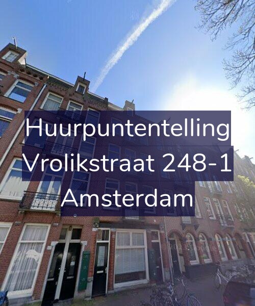 Foto gevel Huurpuntentelling voor Vrolikstraat 248-1, Amsterdam