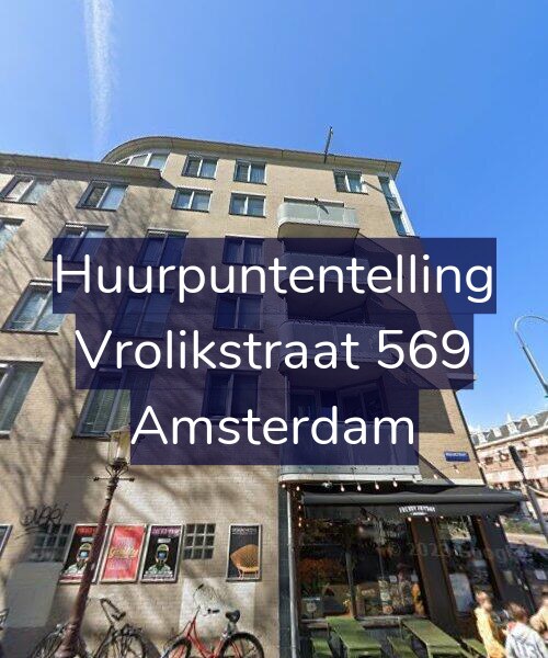 Foto gevel Huurpuntentelling voor Vrolikstraat 569, Amsterdam
